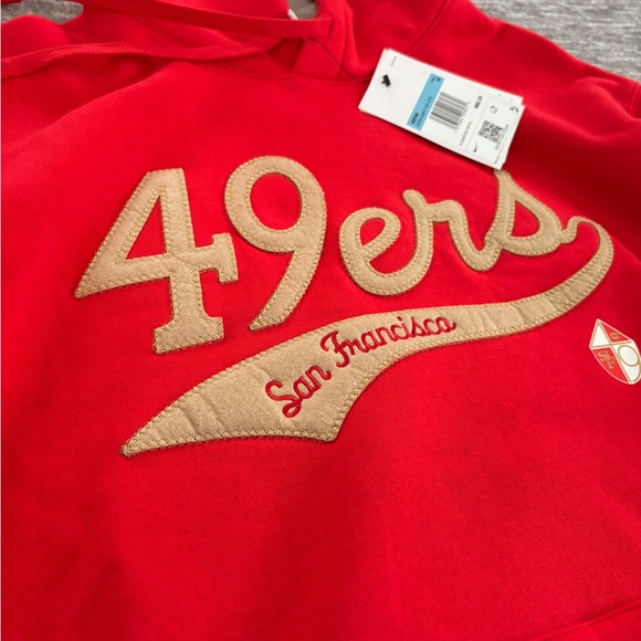 Nike San Francisco 49ers Hooded Sweatshirt Men’s size Medium NWT - Picture 3 of 5
